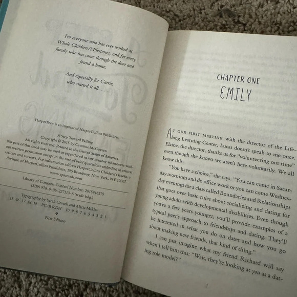 A Step Toward Falling Hardback book by Cammie McGovern - Picture 4 of 5